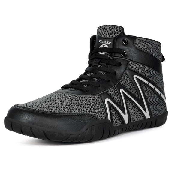 Wrestling Shoes Mens Boxing Shoes Fighting Powerlifting Bodybuilding Footwear Gym Shoes Dark Grey/12Wide