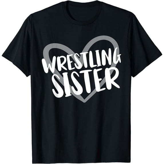 Wrestling Sister Heart T-Shirt