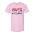 thumbnail image 1 of Wrestling T Shirt, Talking About Wrestling, Unisex Fit, Gift For Wrestling Fan, Tee, Lilac, 2XL, 1 of 1