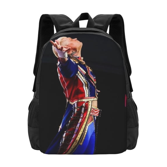 Wrestling Travel Backpack Wrestler Cody Rhodes Poster Backpack Casual Lightweight Travel Backpack Large Capacity Laptop Backpack Wrestling Fans Birthday Gift