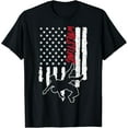 thumbnail image 1 of t-shirt Wrestling USA Flag Wrestler Men Women Boys Girls Kids Youth T-Shirt mens，black，women，funny，journey，Crew Neck, Short Sleeve,printing, 1 of 4