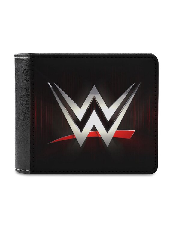 Wrestling Wallet PU Leather Pocket Wallet Slim Purse with Card Holder for Work Travel