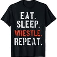 thumbnail image 1 of Wrestling Wrestler Vintage Funny Gift T-Shirt, 1 of 3