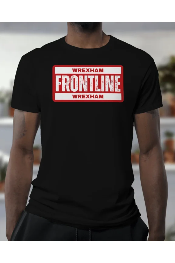Wrexham FRONTLINE T Shirt | Wrexham Hooligan Firm Racecourse Red Dragons Robins
