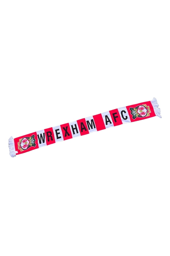 Wrexham Striped Red & White Scarf