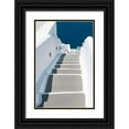 thumbnail image 1 of Wride, Linda 13x18 Black Ornate Wood Framed with Double Matting Museum Art Print Titled - Steps To Pool And Sea, 1 of 4