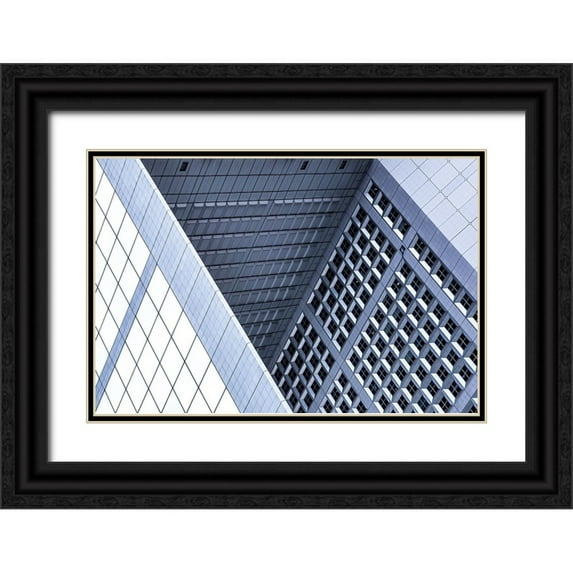 Wride, Linda 18x13 Black Ornate Wood Framed with Double Matting Museum Art Print Titled - Grande Arche Geometry