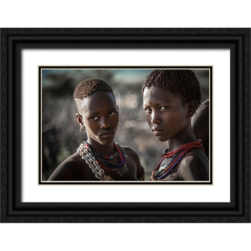 Wride, Linda 18x13 Black Ornate Wood Framed with Double Matting Museum