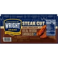 thumbnail image 1 of Wright Brand Hickory Real Wood Smoked Steak Cut Refrigerated Bacon, 20 oz, 1 of 11
