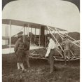 thumbnail image 1 of Wright Brothers Biplane. Nthe Wright Brothers' Biplane Preparing For Flight At Fort Myer Virginia. Photograph C1909., 1 of 3