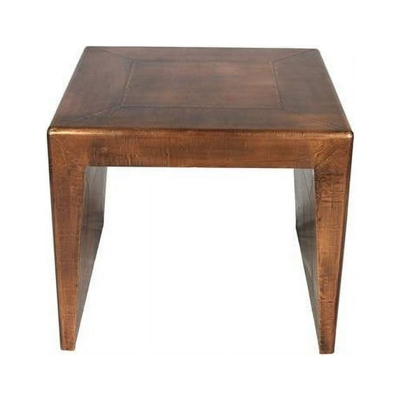Wright End Table, Copper Tone