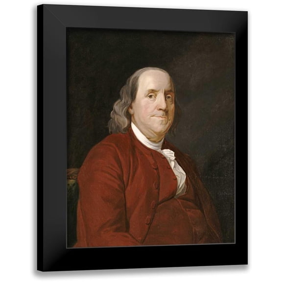 Wright, Joseph 12x14 Black Modern Framed Museum Art Print Titled - Benjamin Franklin