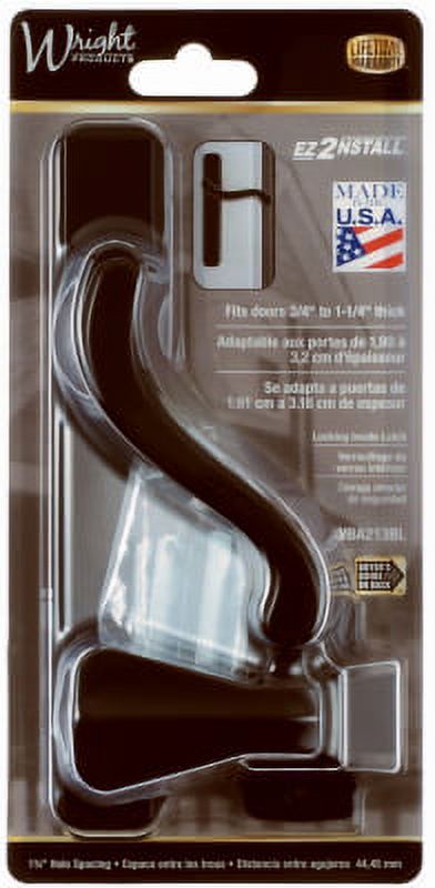 Wright Products Black Bayfield Surface Door Latch Classical Designe ...