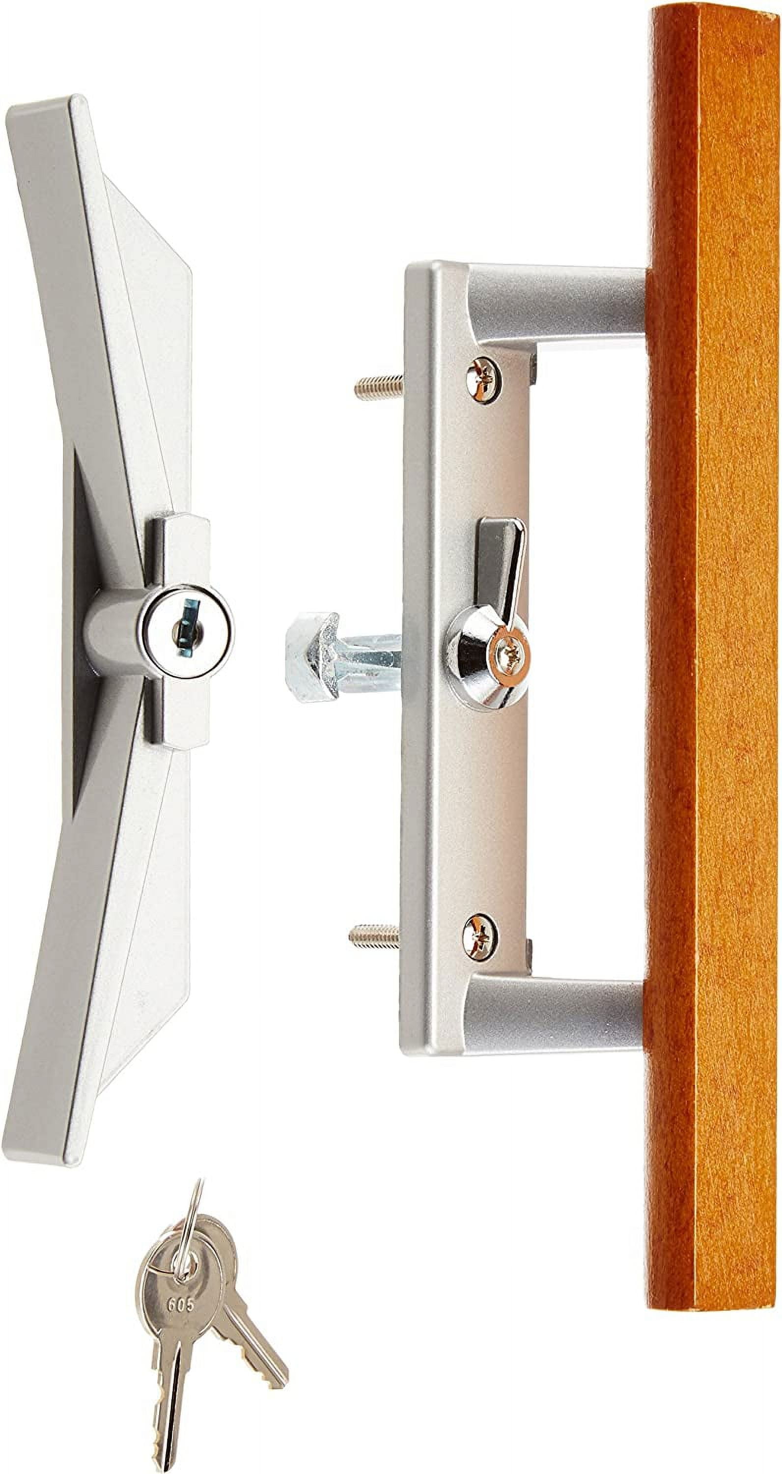 Wright Products Surface Mounted Keyed Sliding Patio Door Latch Set