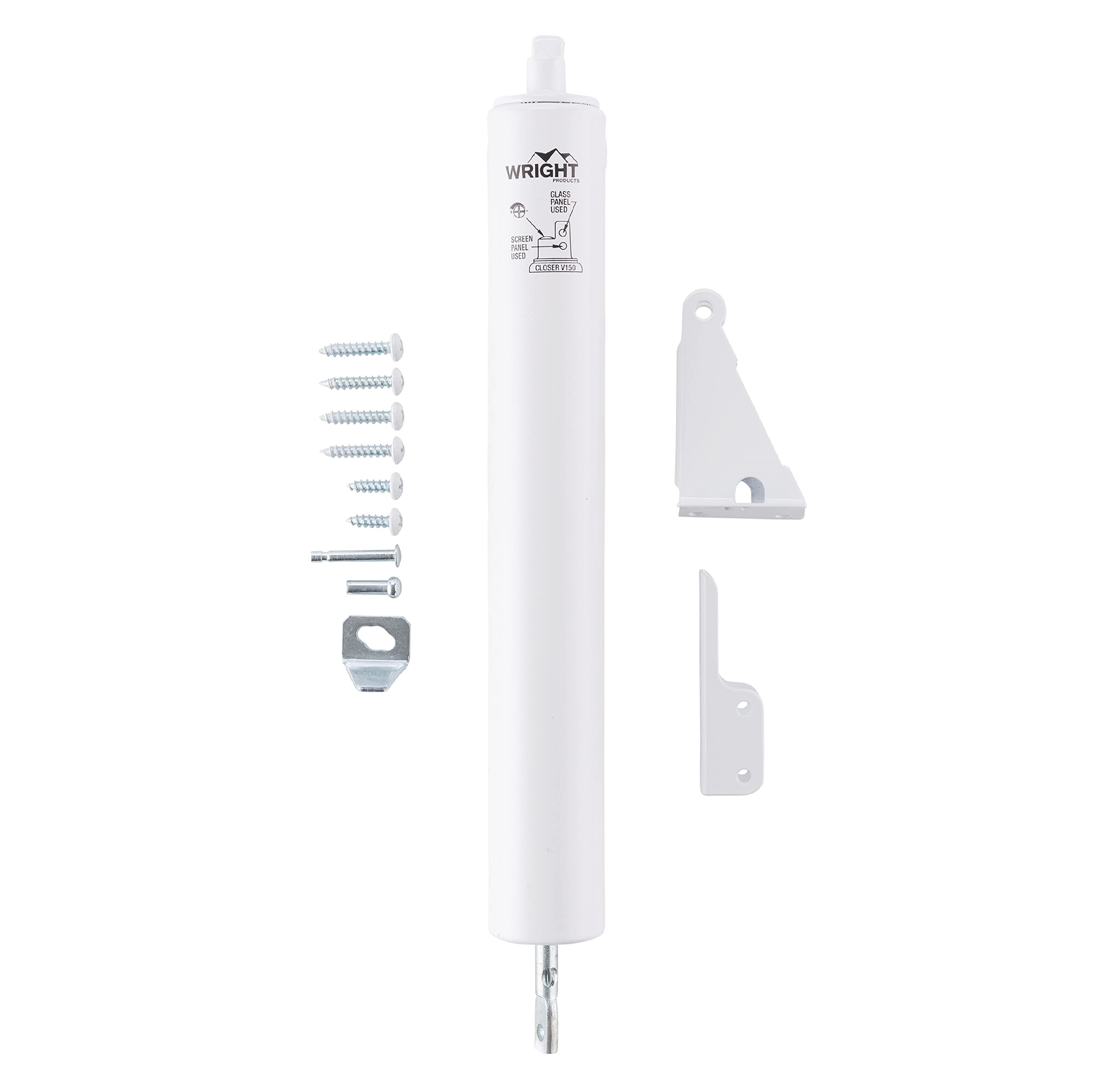 Heavy Duty White Aluminum Pneumatic Door Closer