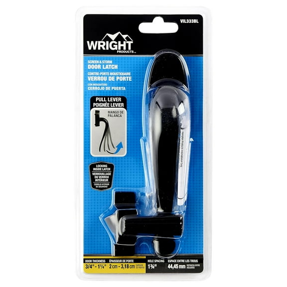 HAMPTON PRODUCTS-WRIGHT Black Pull Hand Latch VIL333BL