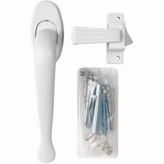 Wright Products VIL333WH Pull Handle Door Latch, White - Quantity 1