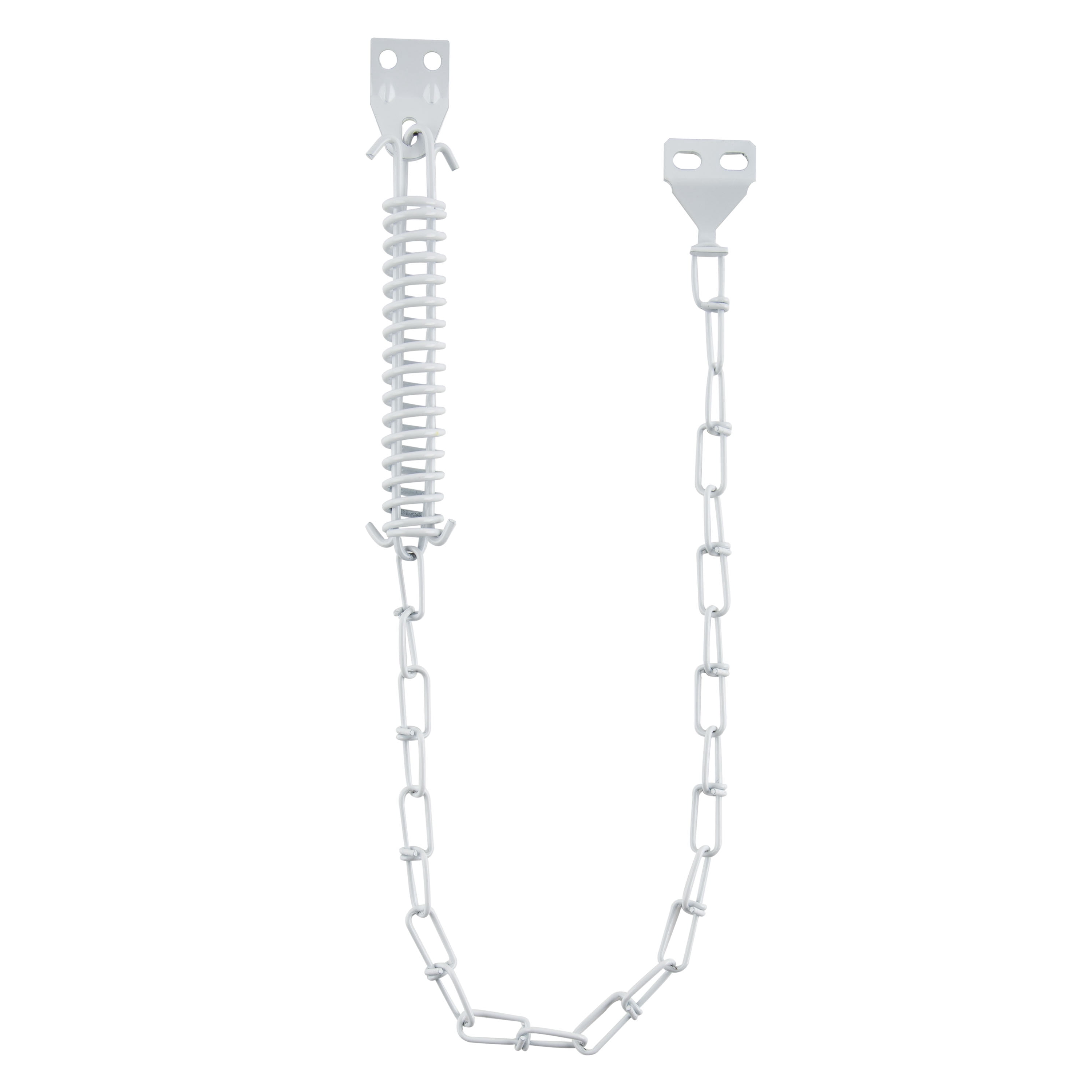 Wright Products Steel Screen and Storm Door Chain Stop, White
