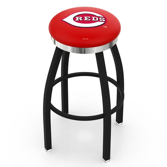 Cincinnati Reds 36" Swivel Counter Stool with Chrome Accent