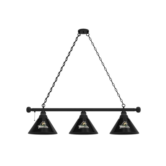 Wright State University 3 Shade Billiard Light with Black Fixture