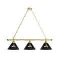 thumbnail image 1 of Wright State University 3 Shade Billiard Light with Brass Fixture, 1 of 5