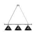 thumbnail image 1 of Wright State University 3 Shade Billiard Light with Chrome FIxture, 1 of 5