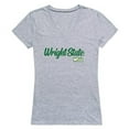 thumbnail image 1 of Wright State University Script T-Shirt for Women, Heather Grey - Small, 1 of 1