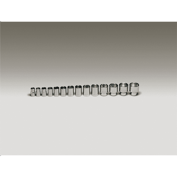 1/2"Dr 6Pt Std Skt Set 14Pc
