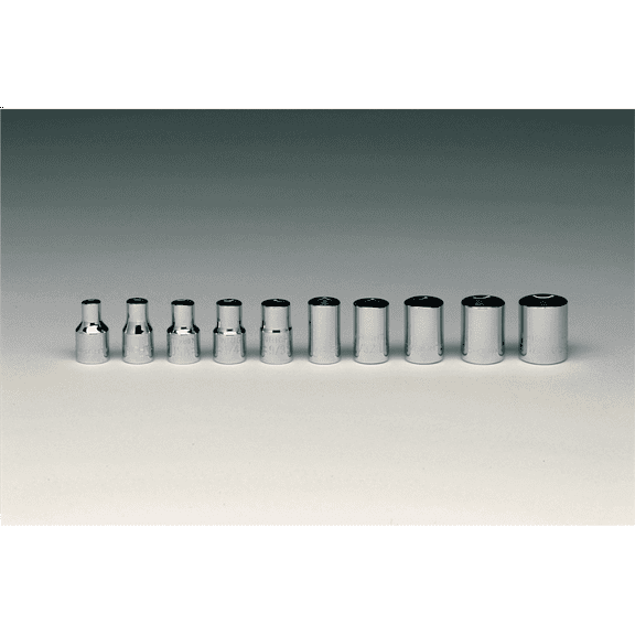 Wright Tool 1/4"Dr 6Pt Std Skt Set 10Pc