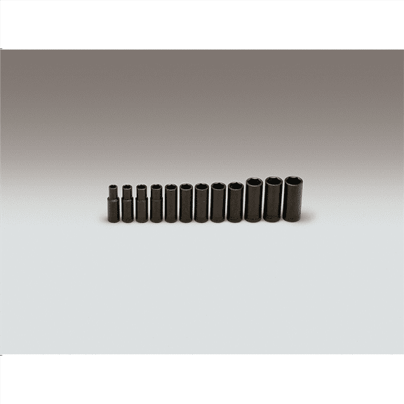 Wright Tool 3/8"Dr 6Pt DpImpMM Skt Set 12P