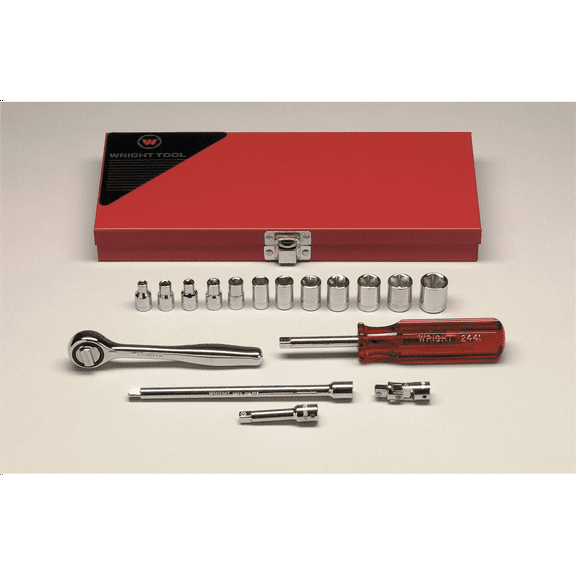 Wright Tool 1/4"Dr 6PtStdMMSkt Bx Set  17P