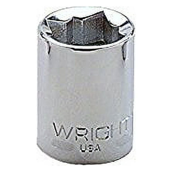 Wright Tool 3/8" Dr. Standard Sockets, 3/8 in Drive, 9/16 in, 8 Points - 1 EA (875-3318)