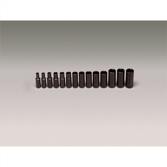 Wright Tool 3/8"Dr 6Pt DpImpMM Skt Set 14P