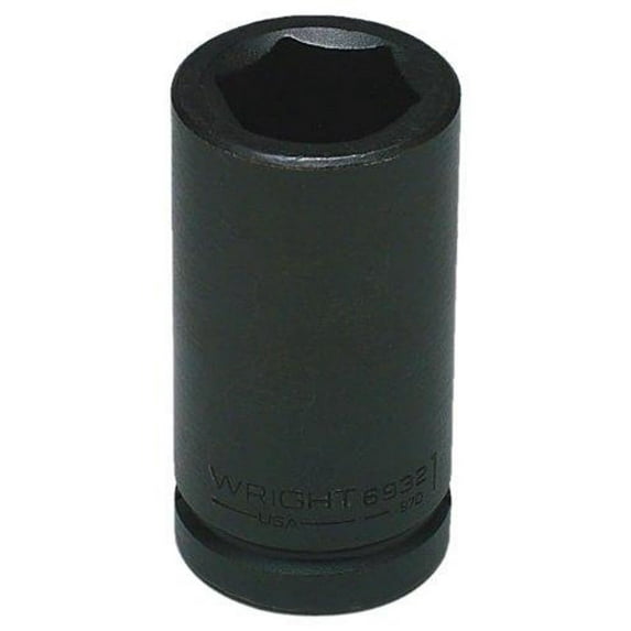 Wright Tool 69112 3/4" Drive 6 Point Deep Impact Socket, 2-9/16" CA2
