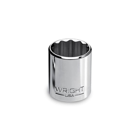 Wright Tool 7/16 X 1/2 Inch Sae 12-Point Full Polish Standard Impact Socket