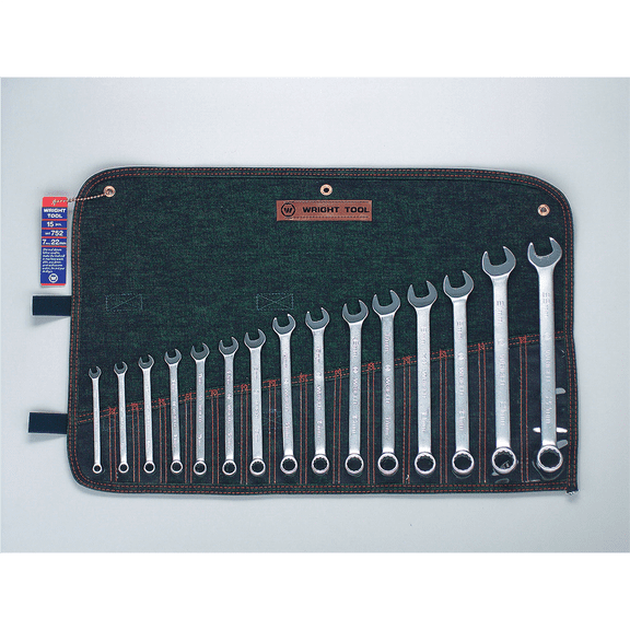Wright Tool Wrench Set 12Pt Met Comb 15Pc