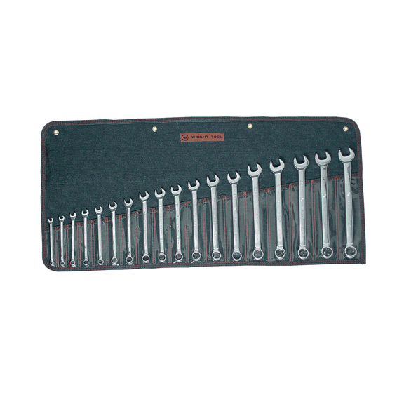 18pc 12pt. Metric Full Polished Comb Wrench Set