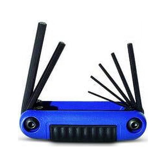 Wright Tool 9E25172 Resin Fold-Up Hex Key Metric 7 Piece Set