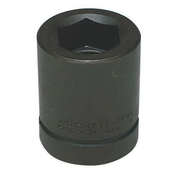 Wright Tool 1" Dr, 36mm Size, Metric Impact Socket, 6 Pts 88-36MM