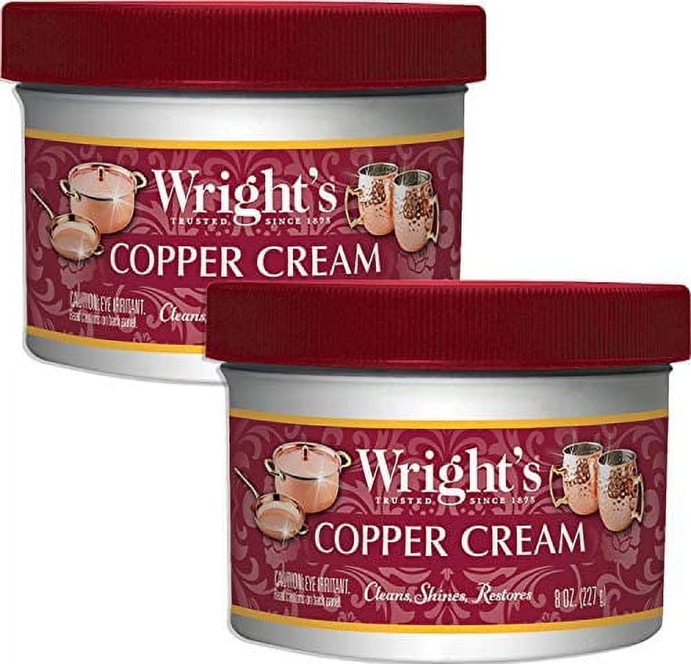 JA WRIGHT'S Wright's All-Purpose Copper Cleaner Cream - Shine & Polish Copper, 2 Pack