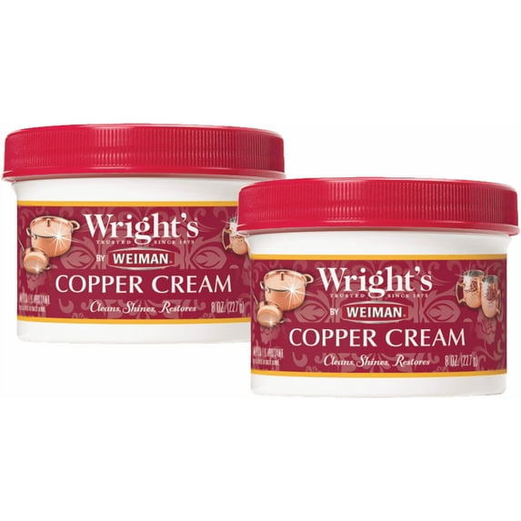Wright's by Weiman Copper Cleaner Cream - Shine & Polish Copper, 2 Pack