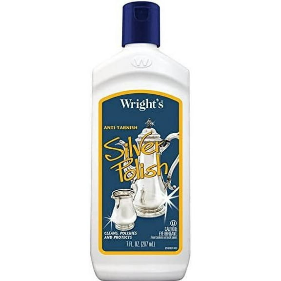 Wright's Anti-Tarnish Silver Polish Liquid - Jewelry Polish - 4 Pack, 7 oz
