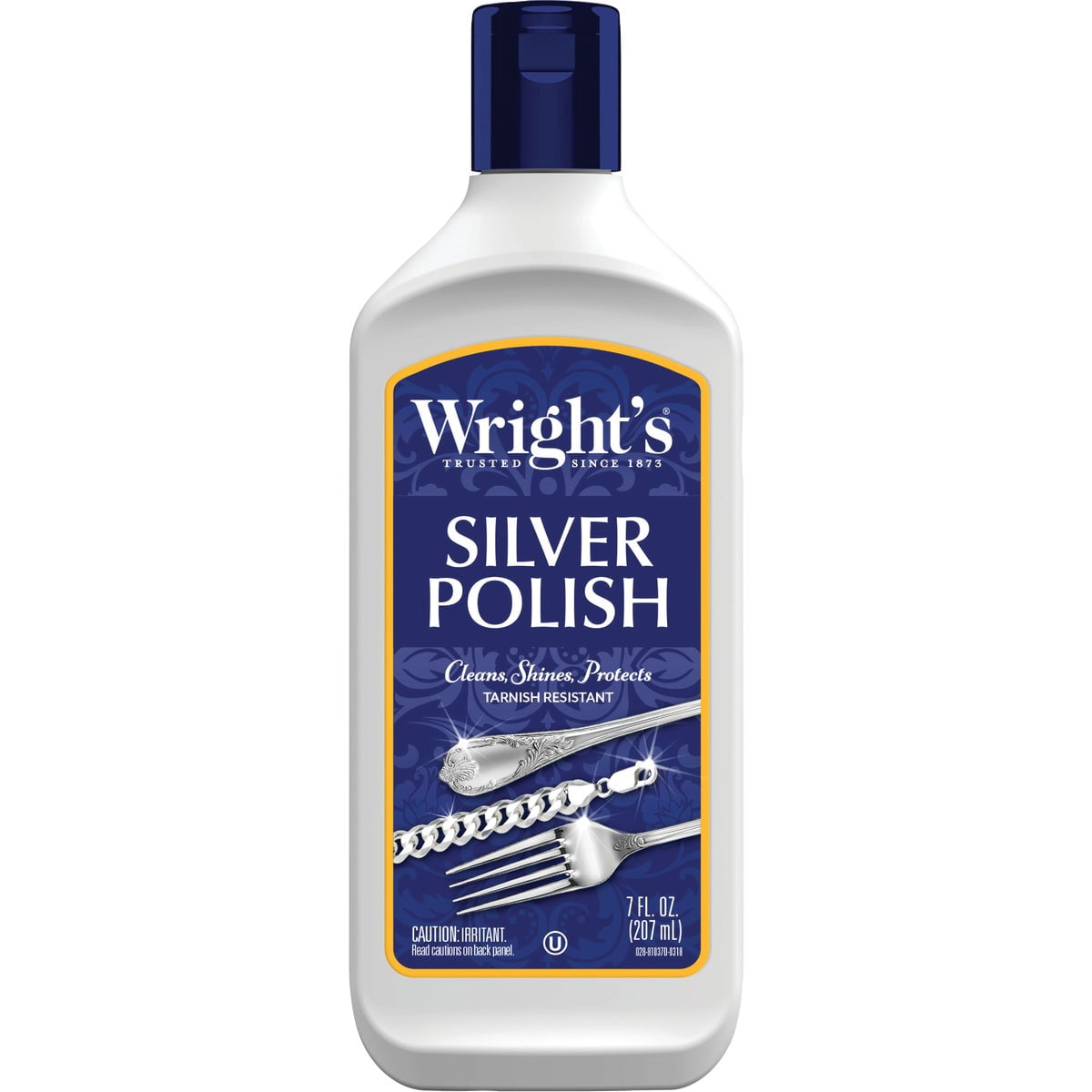 4-pack Wright's Anti-Tarnish Silver Polish Liquid - Jewelry Polish - 4 Pack, 7 oz — Residential Use, Standard Application