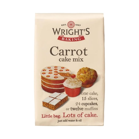 Wright's Carrot Cake Mix 500g - British Cake Mix
