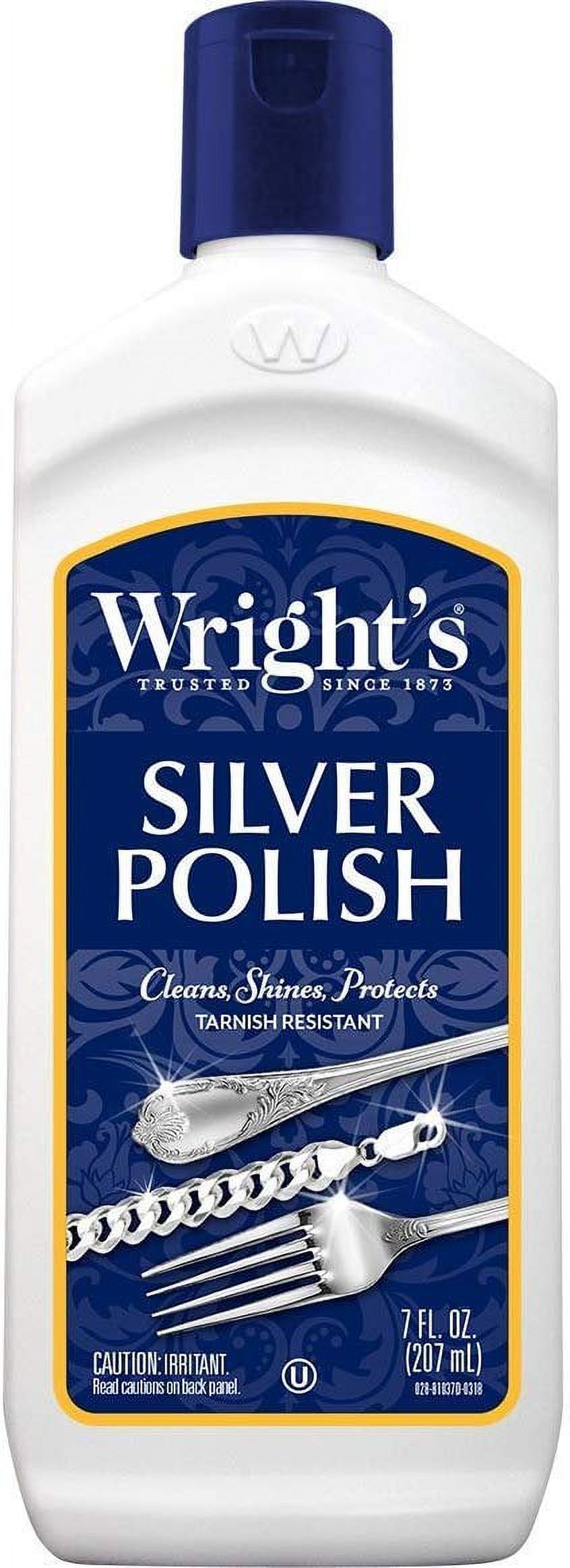 Wright's Silver Cleaner and Polish - 7 Ounce - Ammonia Free - Use on  Silver, Jewelry, Antique Silver, Gold, Brass, Copper and Aluminum 