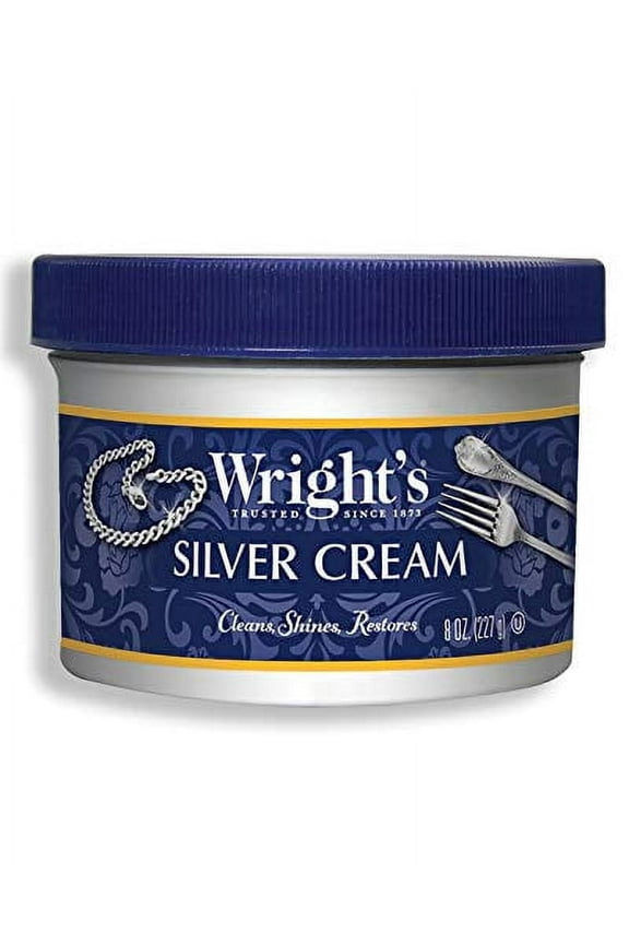 Silver Polishing Cream, 3-in-1, All-Purpose, Remove Tarnish, Clean, Shine and Protect All Silver, Pewter, Stainless Steel, Porcelain, Auto Chrome, 8 Oz