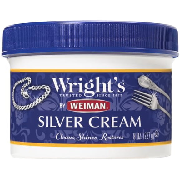 Wright's Silver Cleaner and Polish Cream, 8 Oz