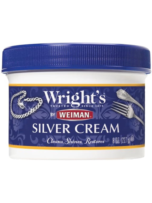 Silver Cleaner and Polish Cream, 8 Oz
