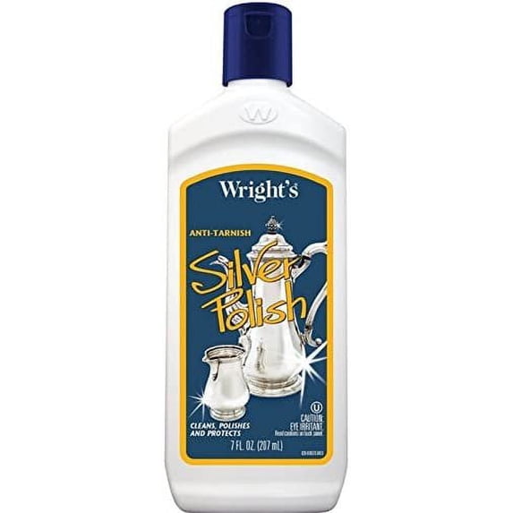 Wright's Silver Polish Liquid - Universal Car Polish - Pack of 8, 7 oz — Residential Use, Standard Application
