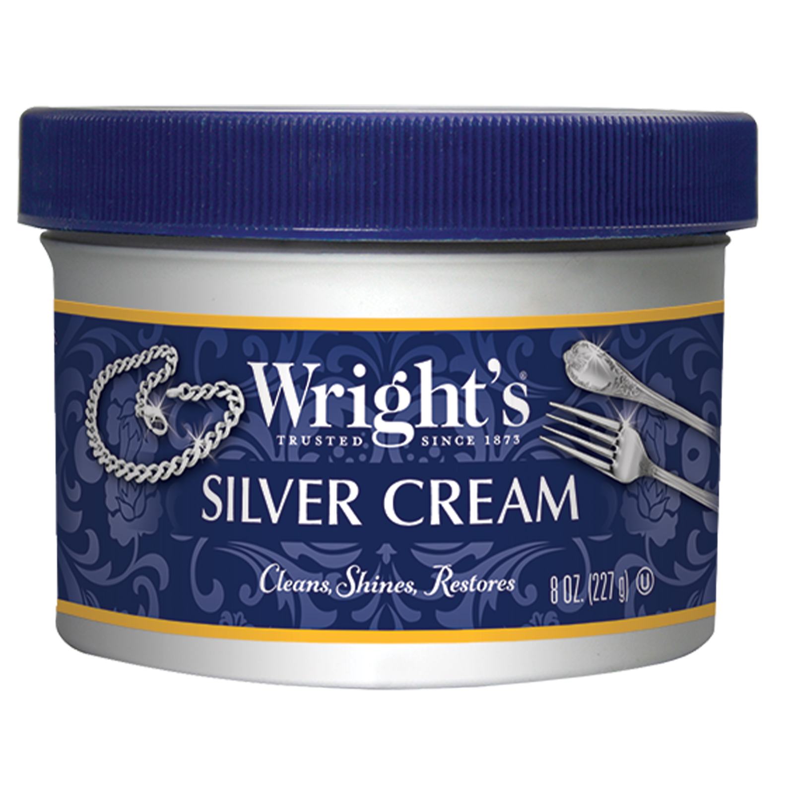 Wright's Silver and Metal Polish Cleaner - Removes Tarnish from Silver, 8 oz, Unscented - image 1 of 7